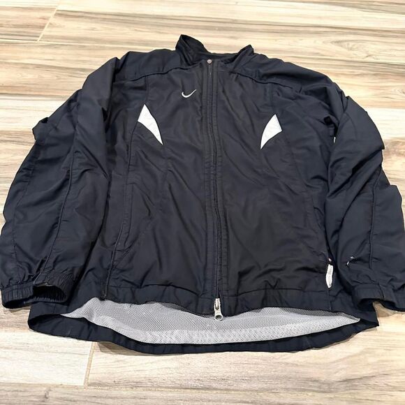 y2k Nike black and white windbreaker soccer jacket - Picture 3 of 7